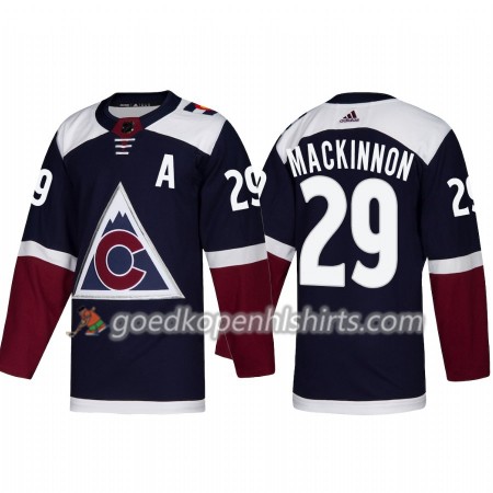 Colorado Avalanche Nathan MacKinnon 29 Adidas 2018-2019 Alternate Authentic Shirt - Mannen